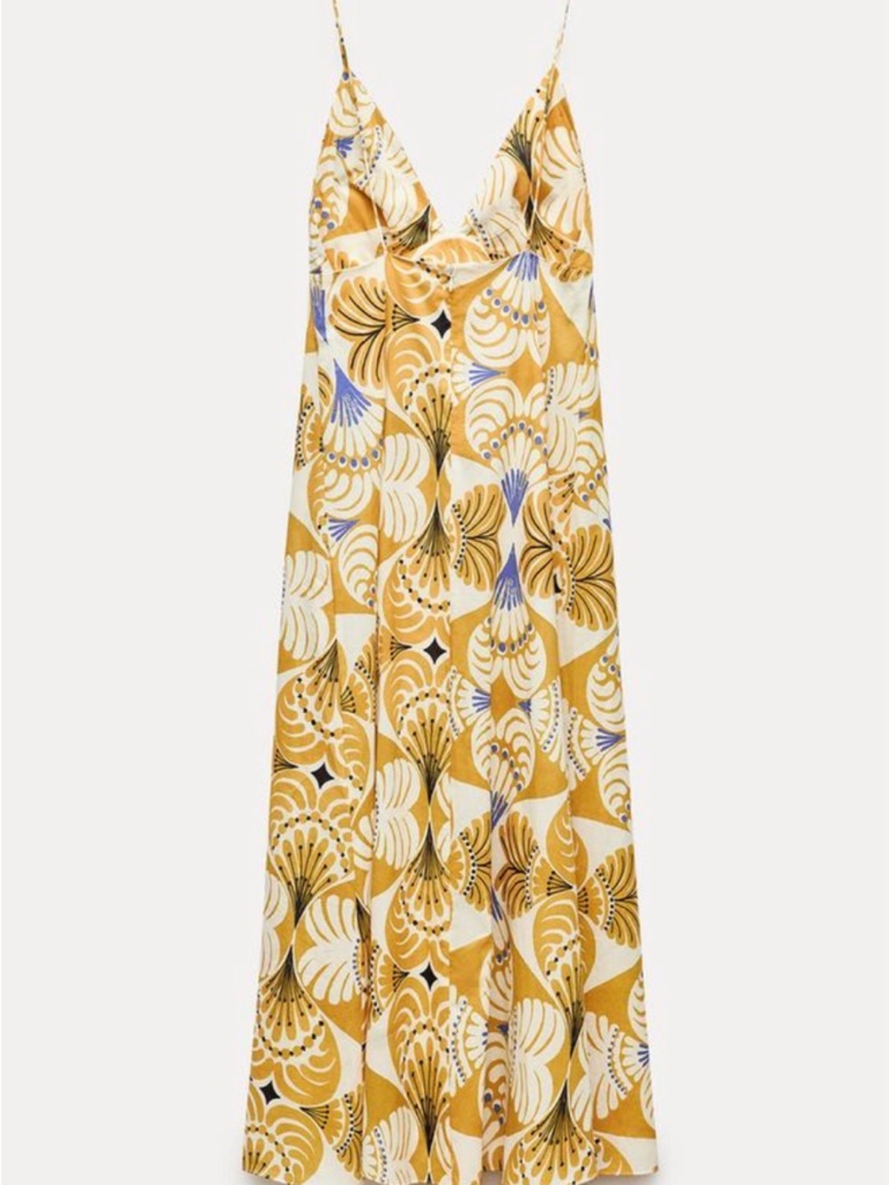 Zara Flowy Printed Midi Dress – Size M – Like New - Picture 3 of 5